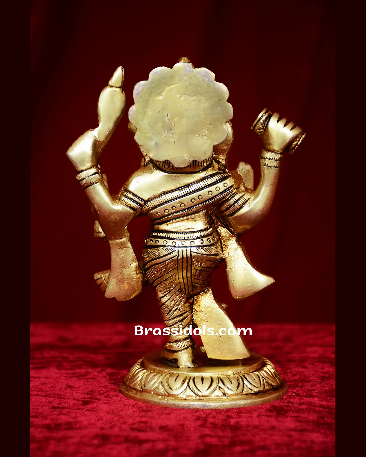 Brass Dancing Ganesh idol - 6 inches - image 4