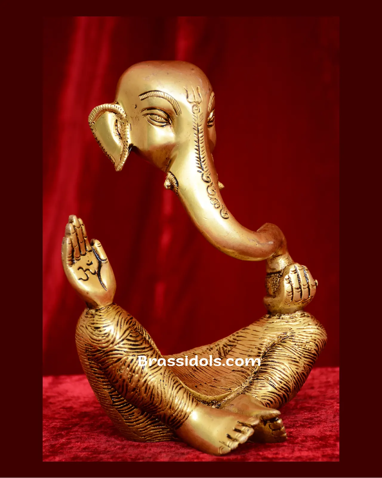 Brass Modern ganesha idol - 9 inches - image 2