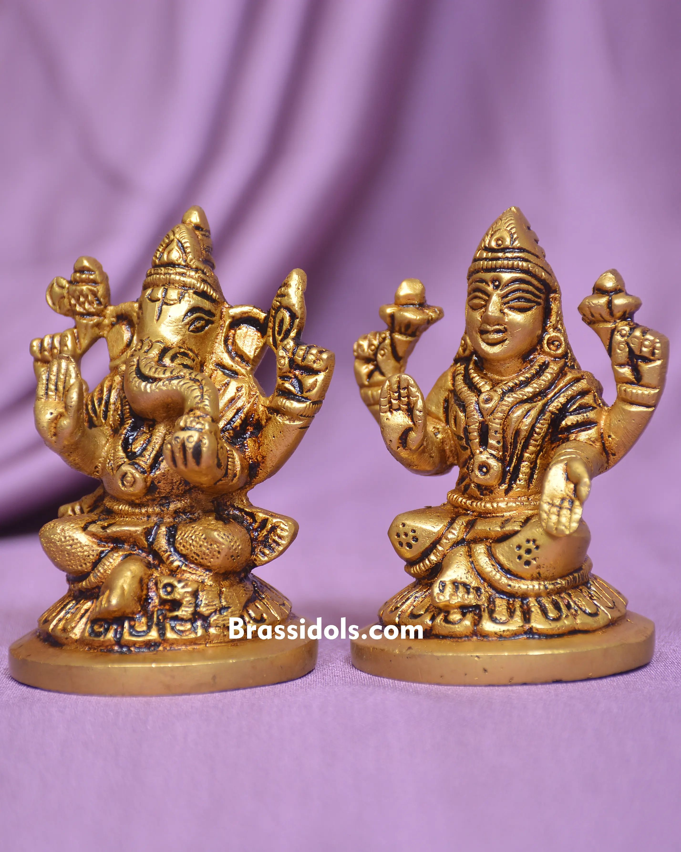 ROUND BASE LAXMI GANESH - image 1