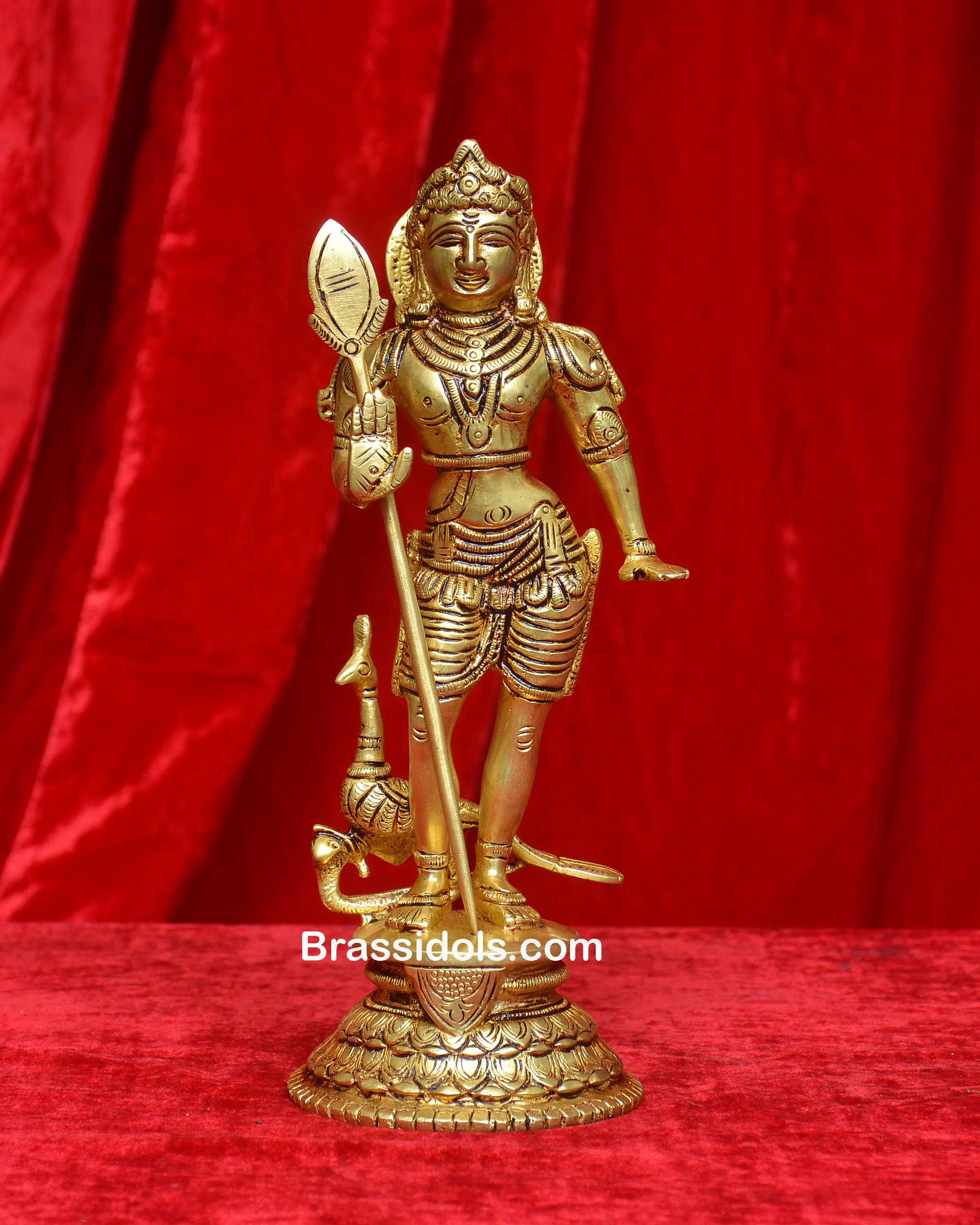 ROUND BASE STANDING MURUGAN - image 1
