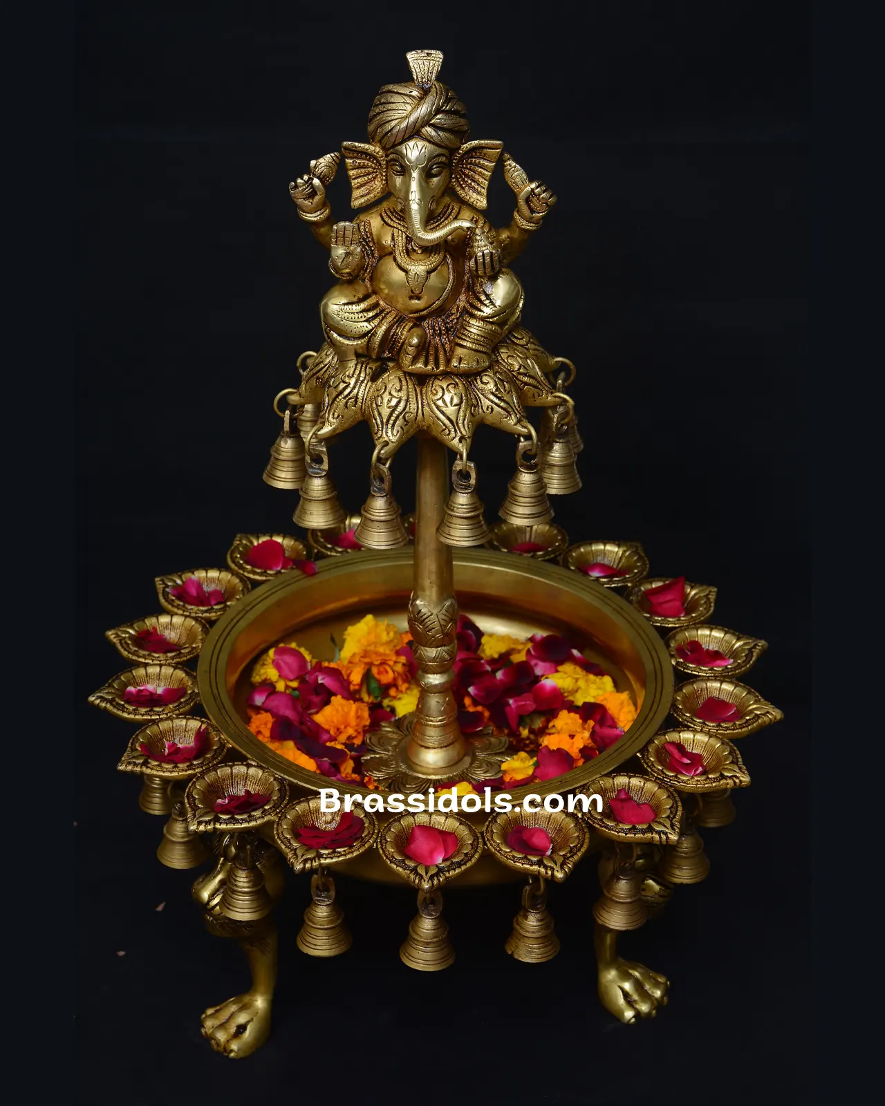 Brass Ganesh Jula Urli - image 1
