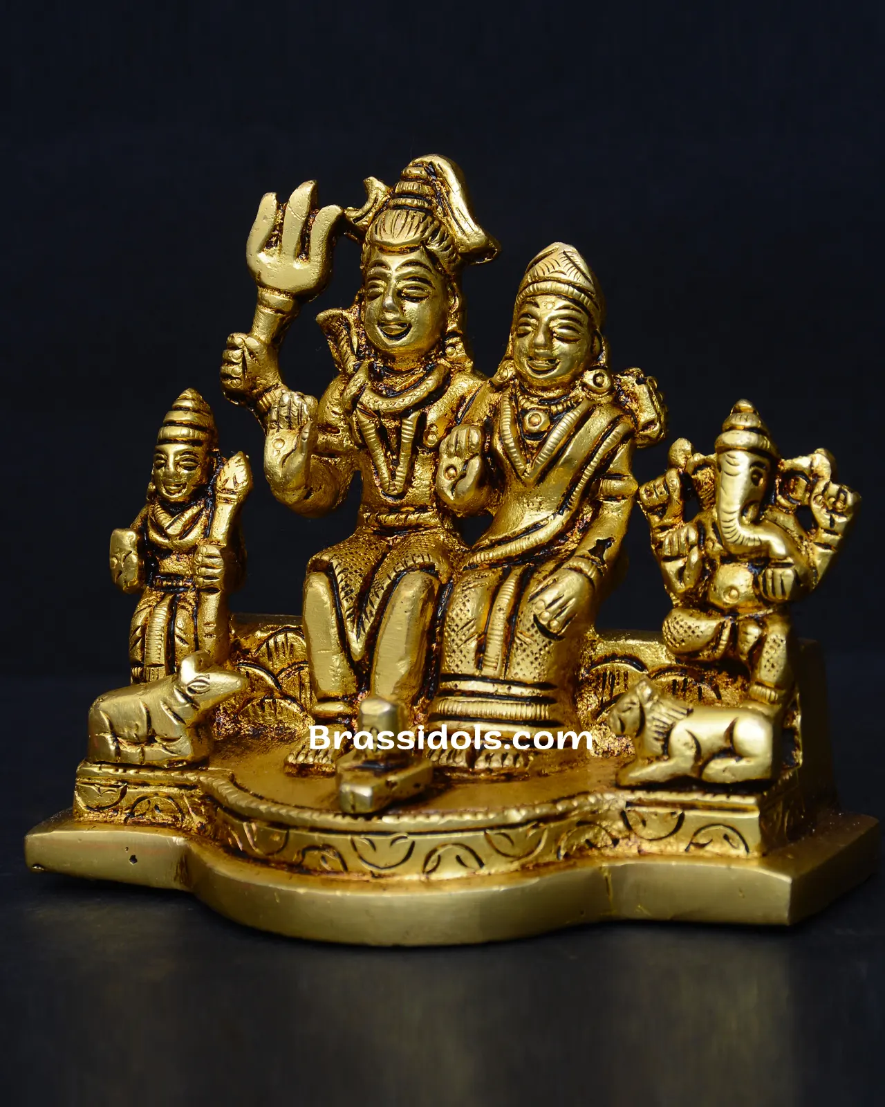 Nandi with Shiva Family - image 2