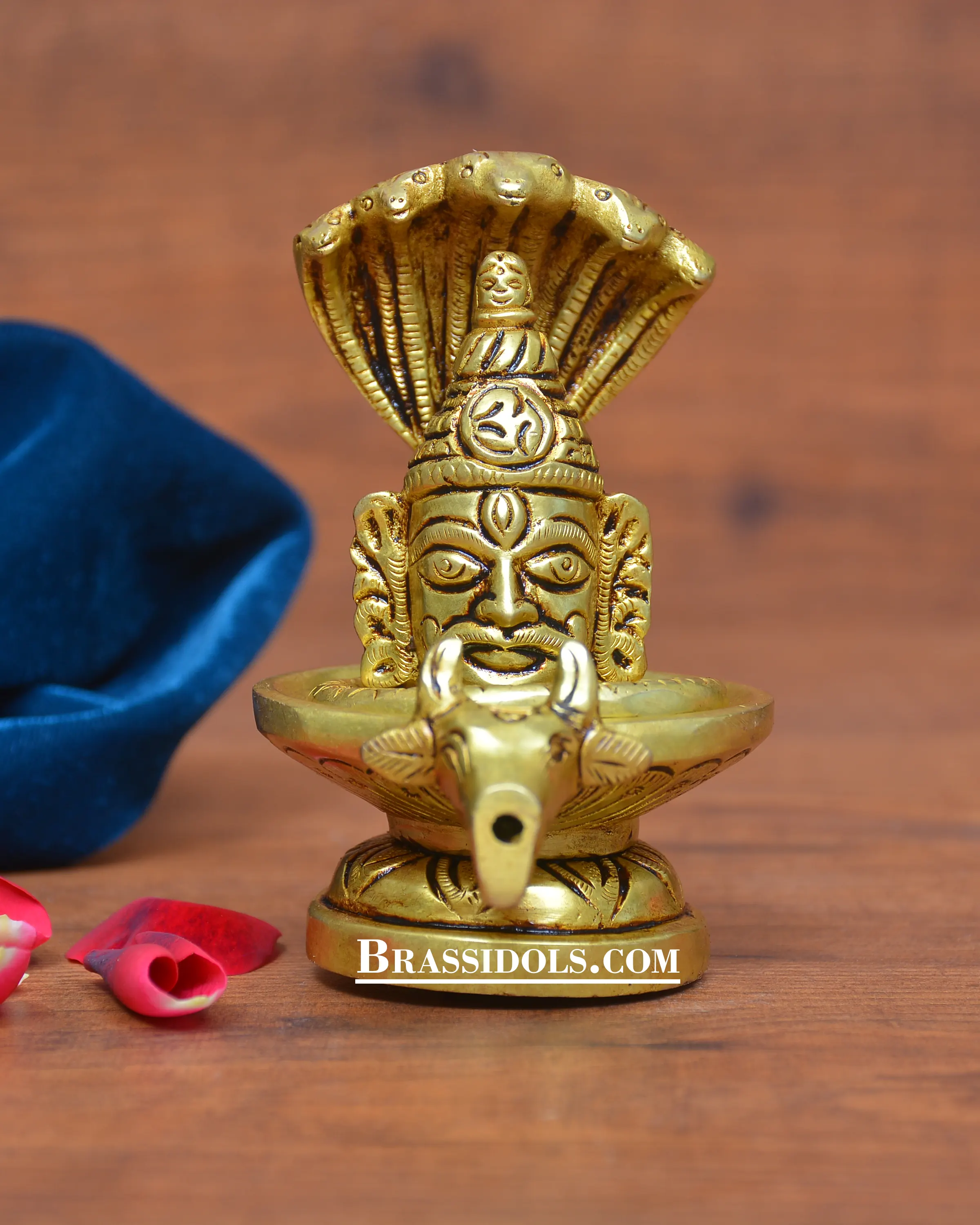 Brass Mahakaal Nandi Shivling - image 1