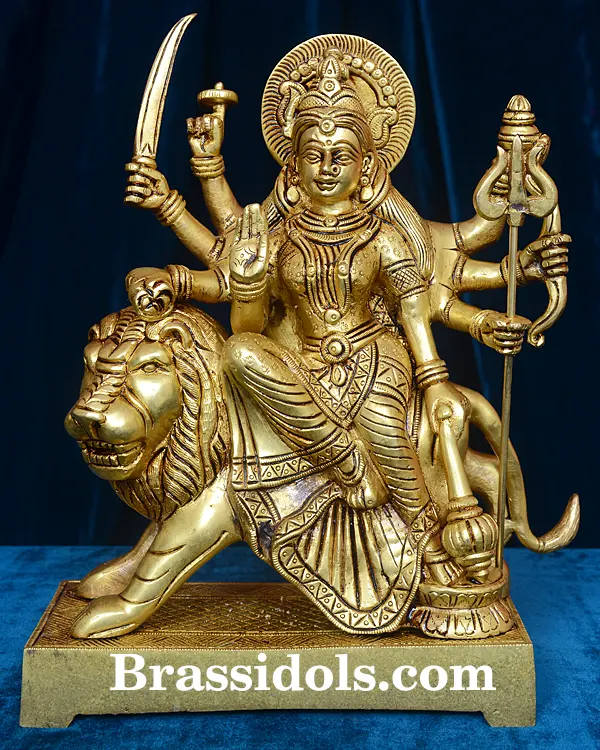 Brass Durga (10 Inch) - image 1