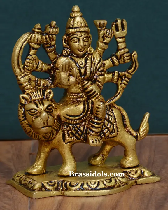 Brass Durga (4 Inch) - image 2