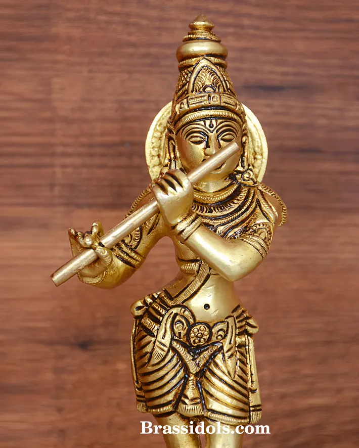 Standing Krishna With Flute - image 2