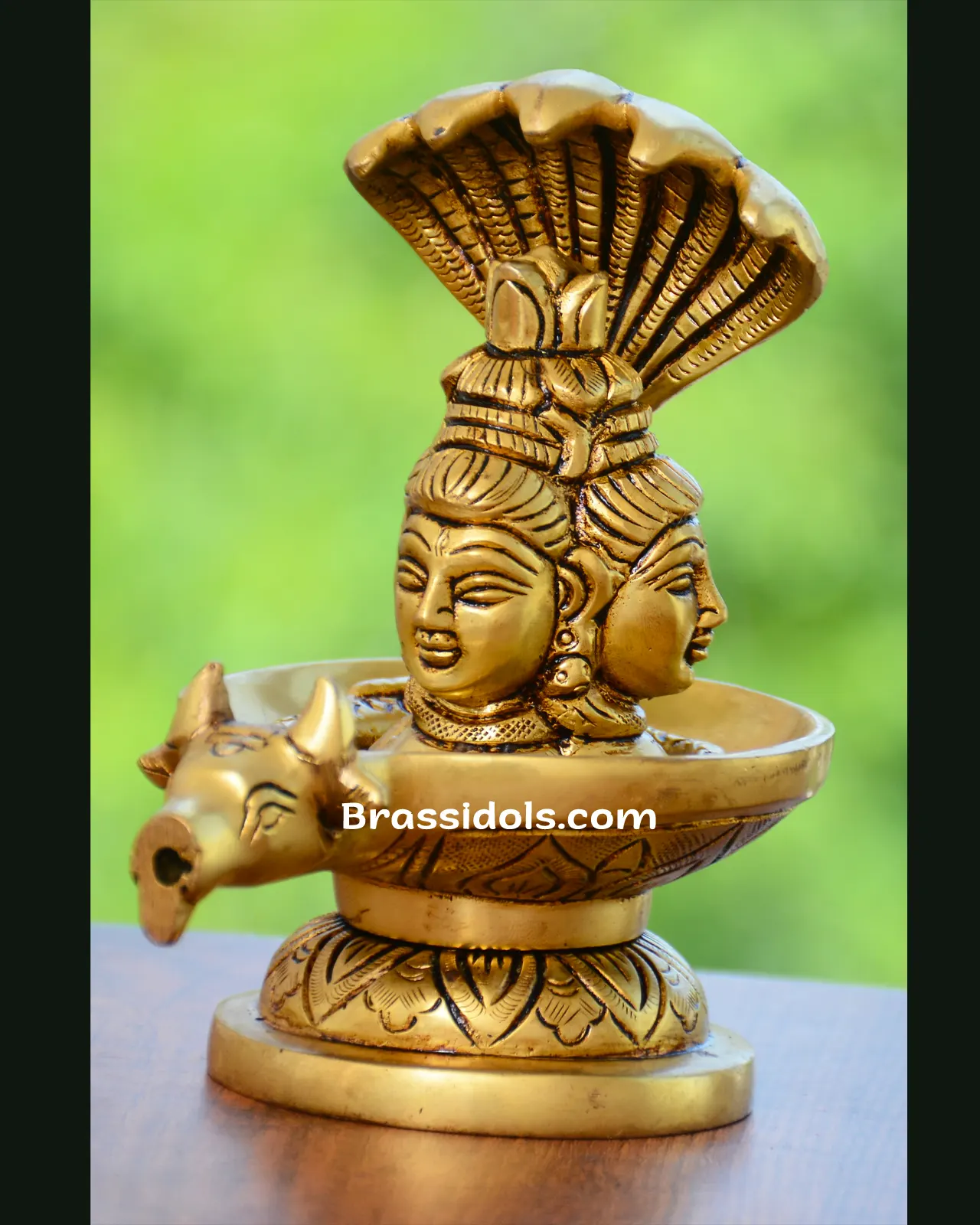 Shiva Face With Nandi Nagling Mukhi - image 1