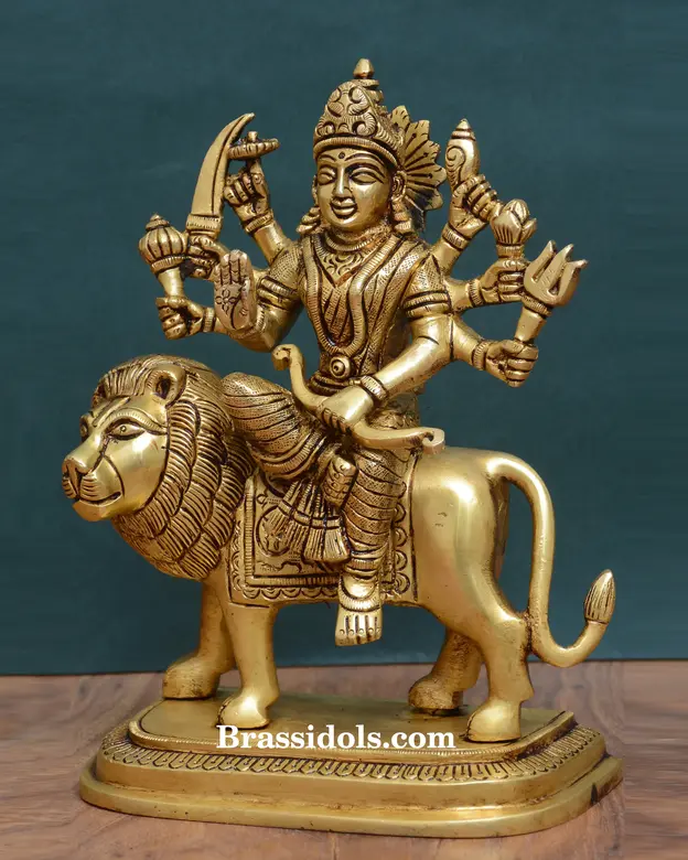 Brass Durga (7.5 Inch) - image 2