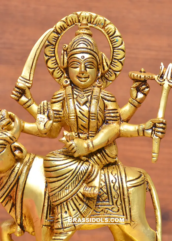 Brass Umiyaa Mata Idol 7 Inches - image 2