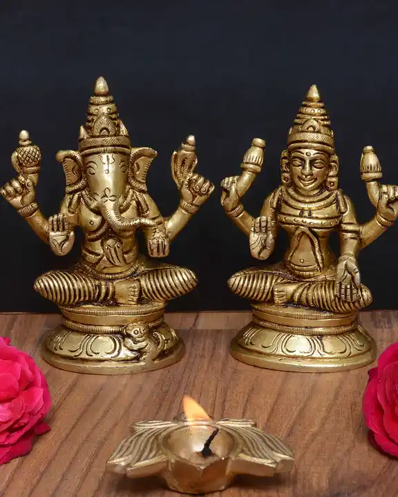Laxmi Ganesh with Base - image 1