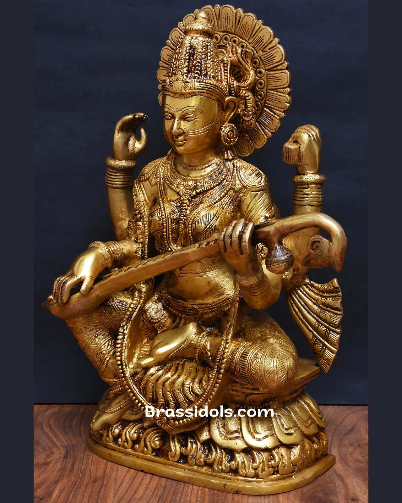 Brass Saraswati - image 2