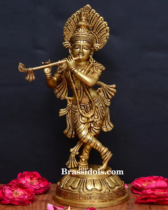 Standing Radha Krishna with Base - image 1