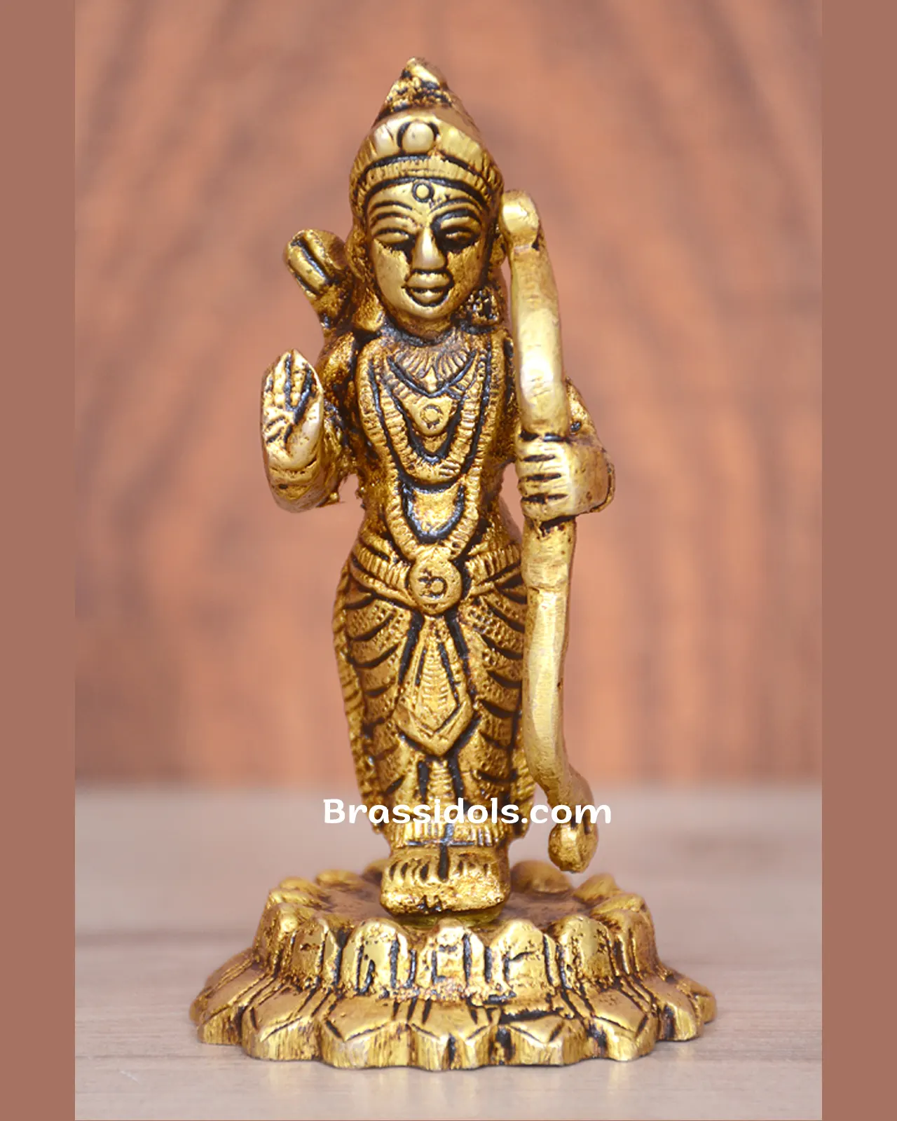 Brass Standing Kamal Ram - image 1