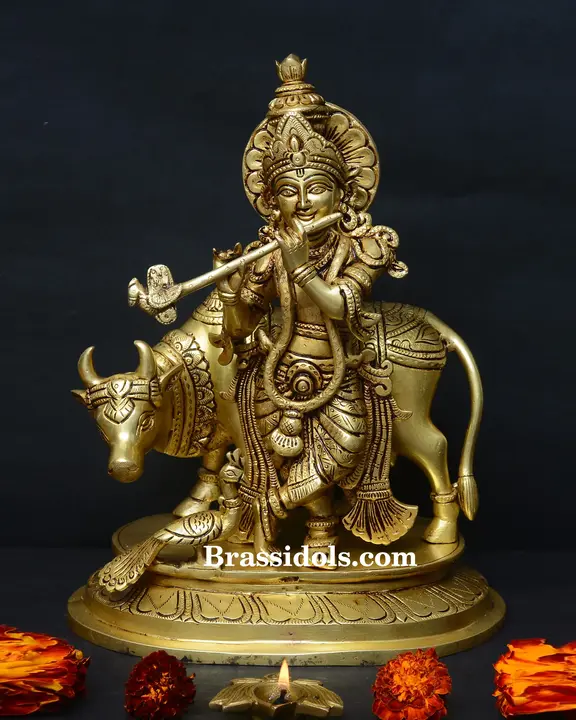 Krishna with Cow - image 1