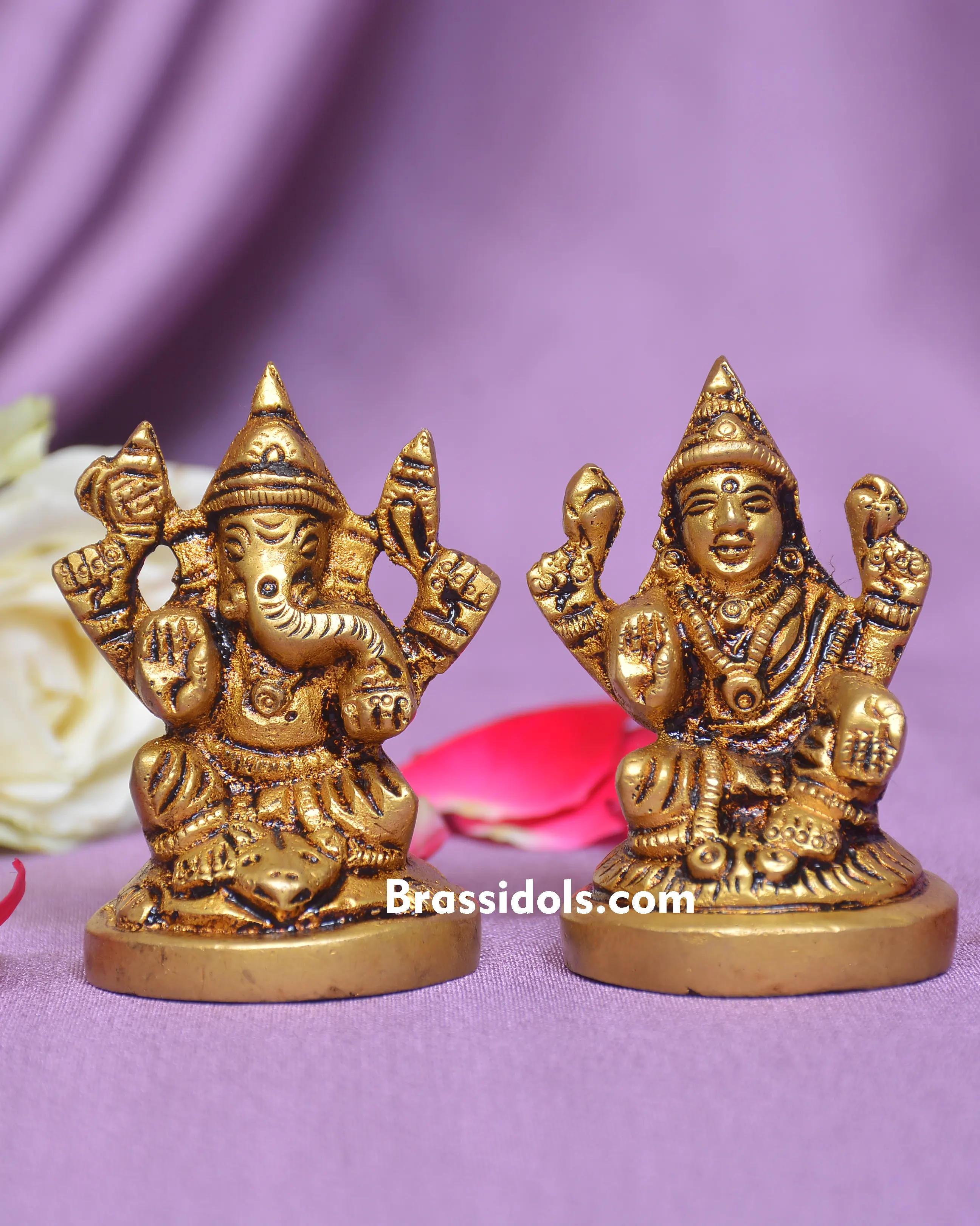 ROUND BASE LAXMI GANESH - image 1