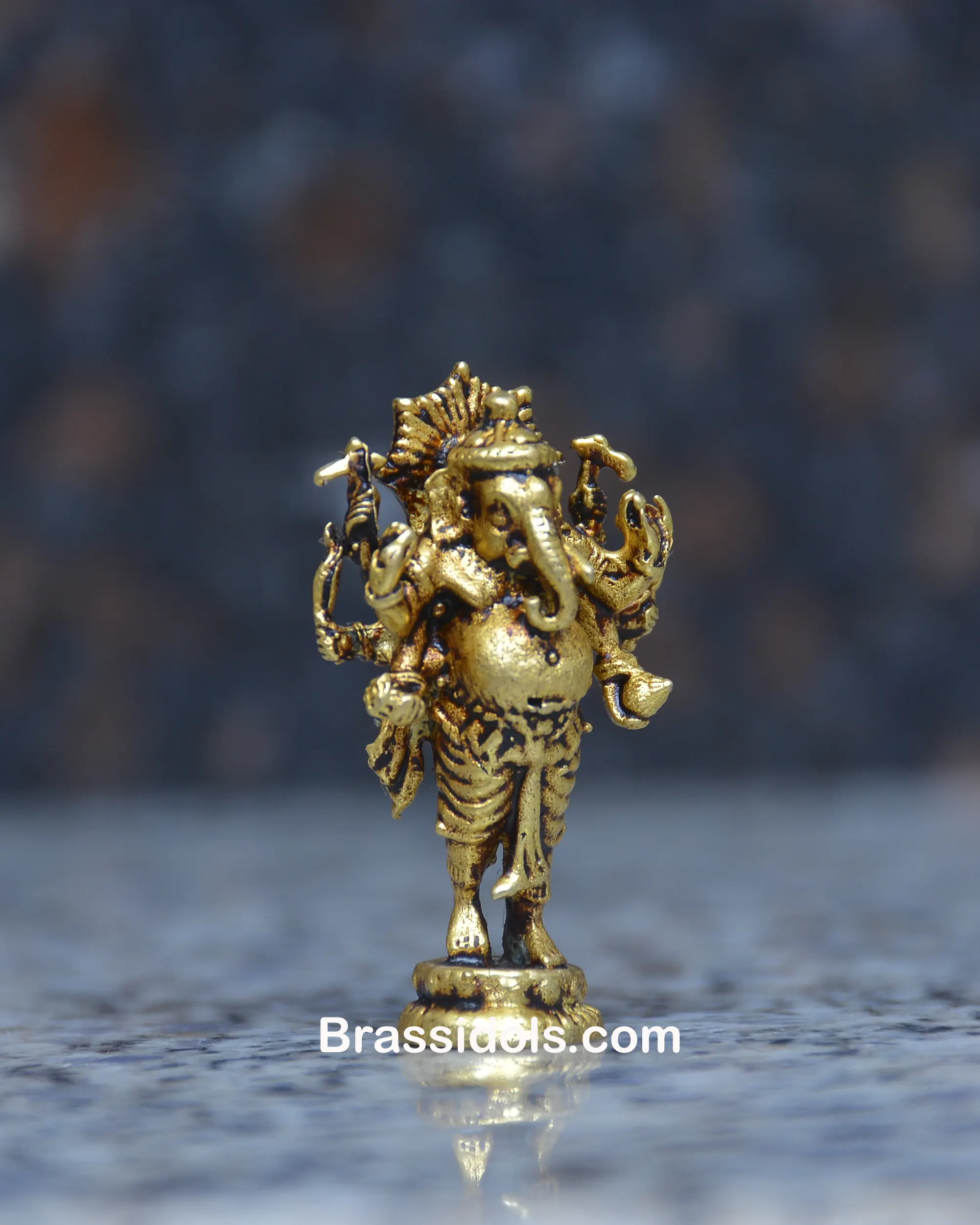 LIGHT WEIGHT STANDING TINY GANESH - image 2