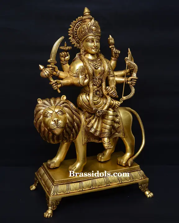 Brass Durga (17 Inch) - image 2