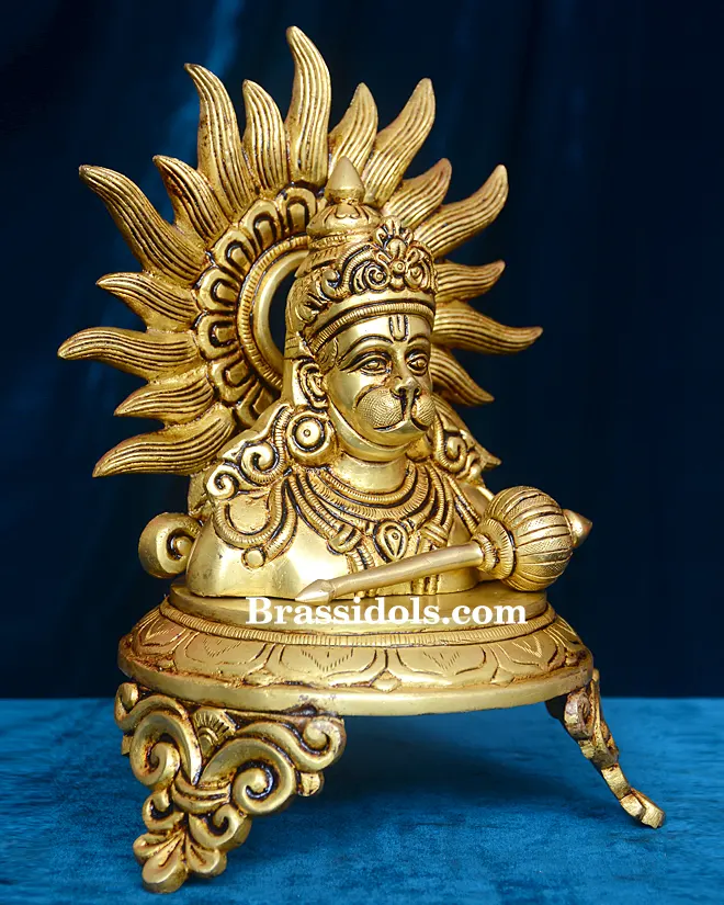 Half Body Hanuman with Choki (9 Inch) - image 2