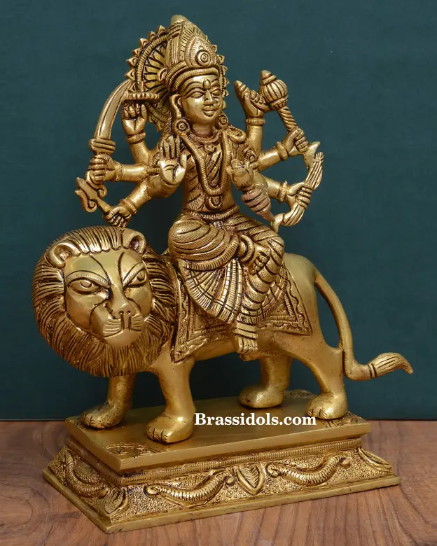 Brass Durga (11 Inch) - image 2