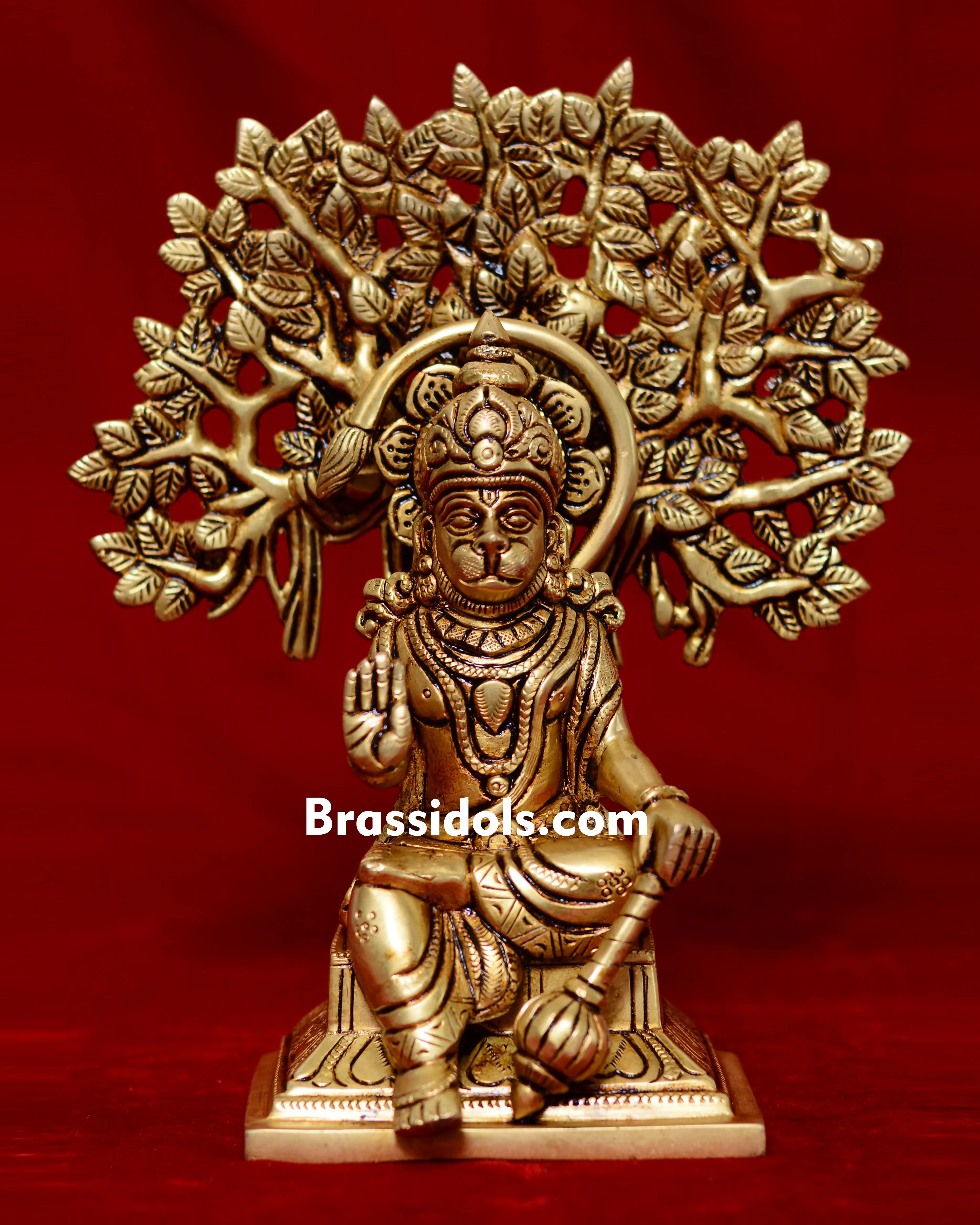 Tree Sitting Hanuman with Base - image 2