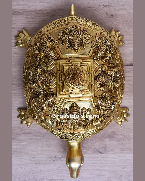 Brass Tortoies Ast Laxmi - image 2