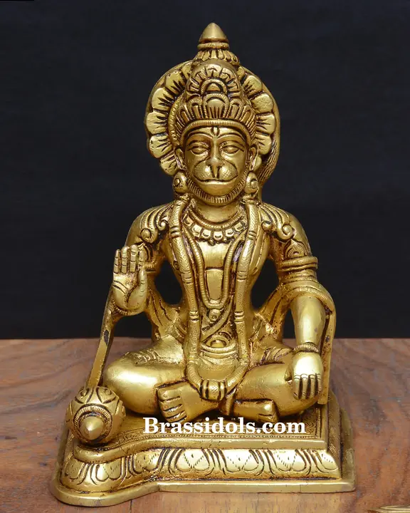 Sitting Abhaya Hasthan Hanuman - image 1