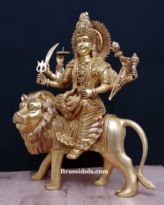 Brass Durga (16 Inch) - image 2