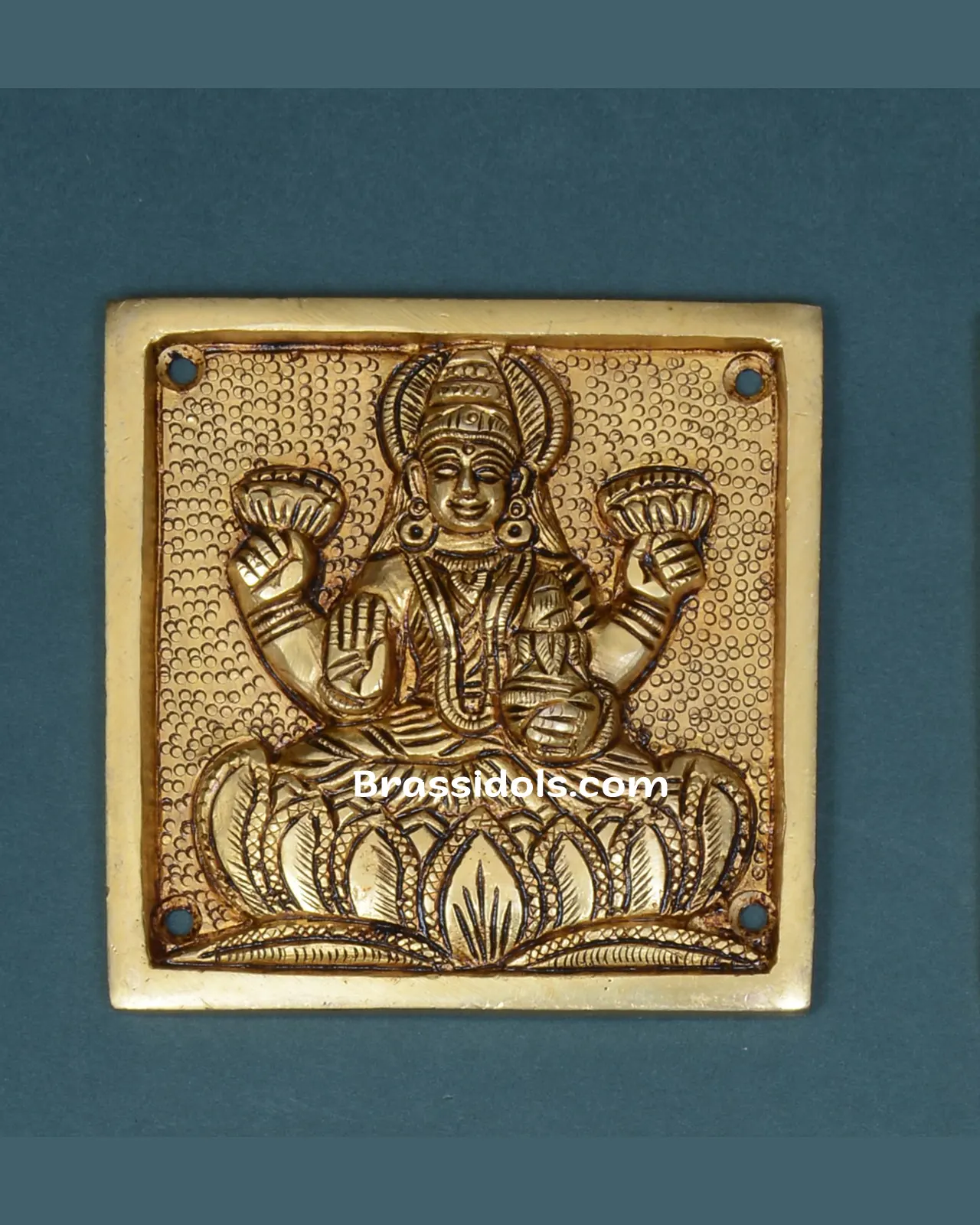 Brass Ast Laxmi Plate - image 2