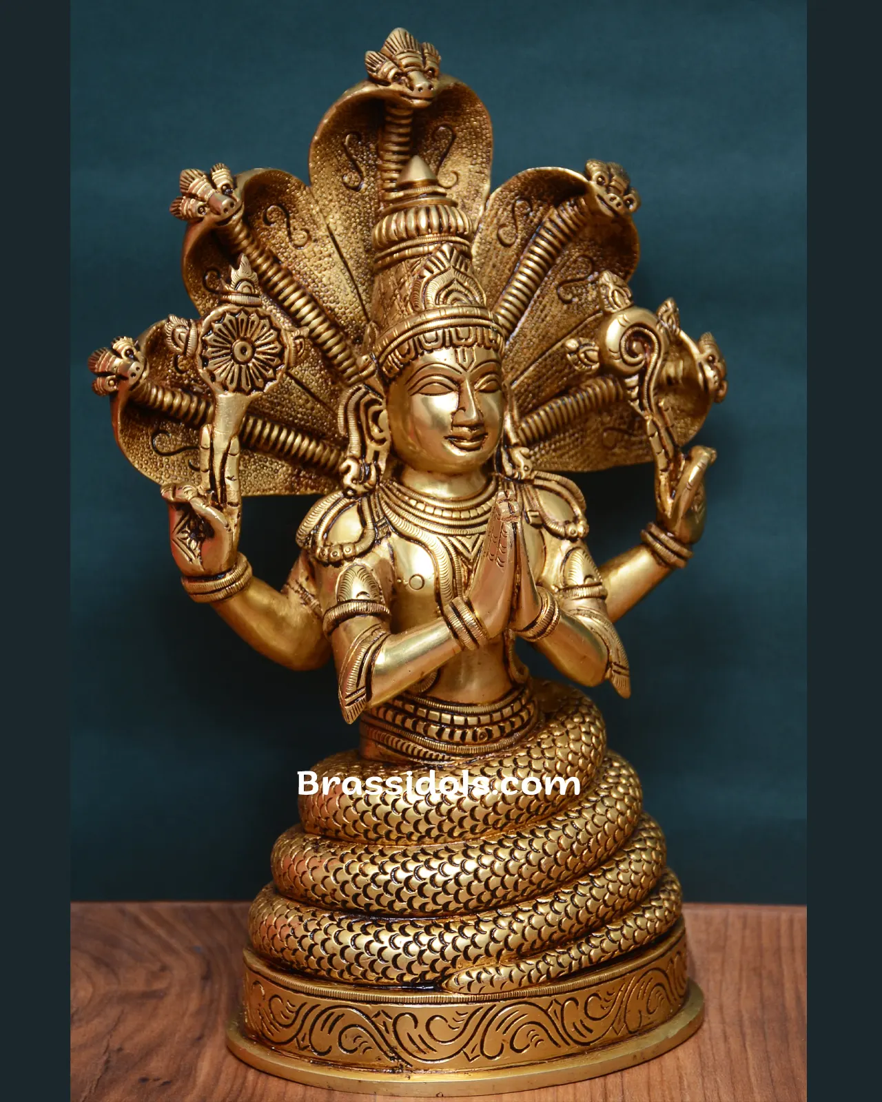 Brass Pathanjali Nag idol - image 2