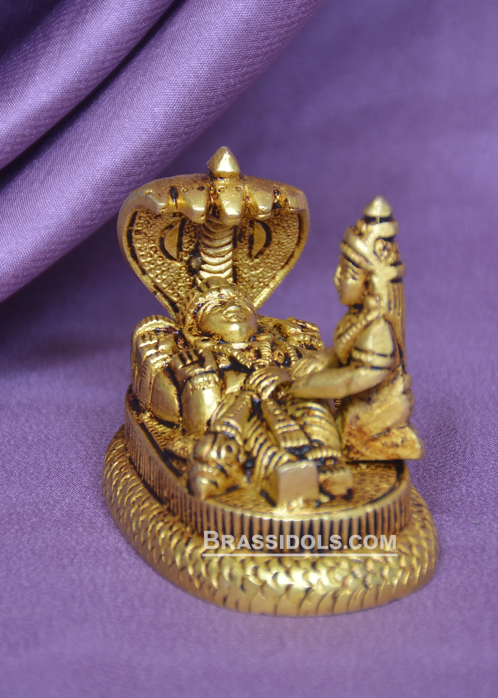 Brass Laxmi Vishnu Saiya 2 Inch - image 2