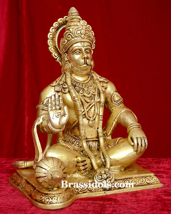 Sitting Hanuman with Base - image 2