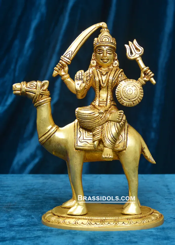 Brass Dasha Mata Idol 8 Inch - image 1