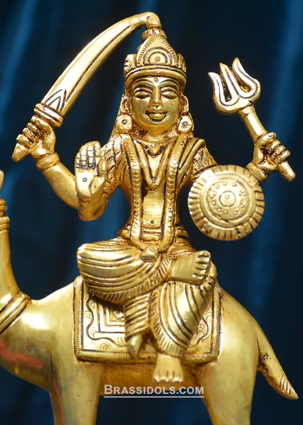 Brass Dasha Mata Idol 8 Inch - image 2