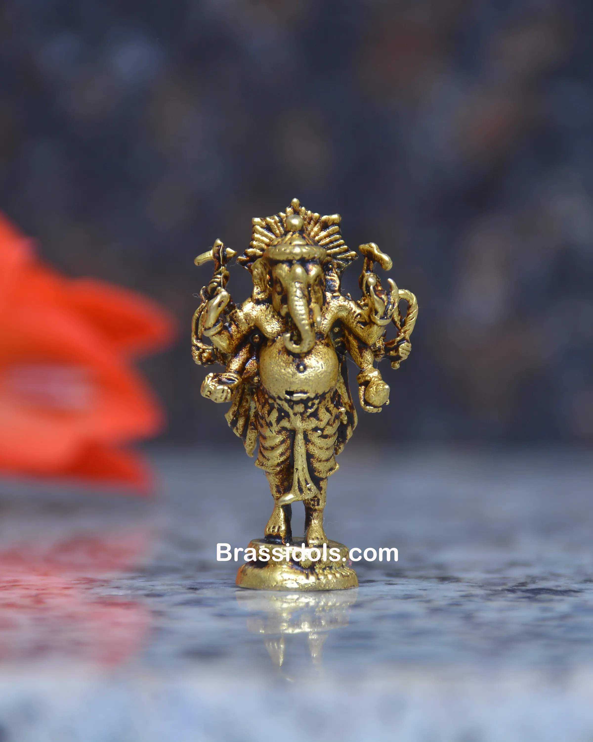 LIGHT WEIGHT STANDING TINY GANESH - image 1
