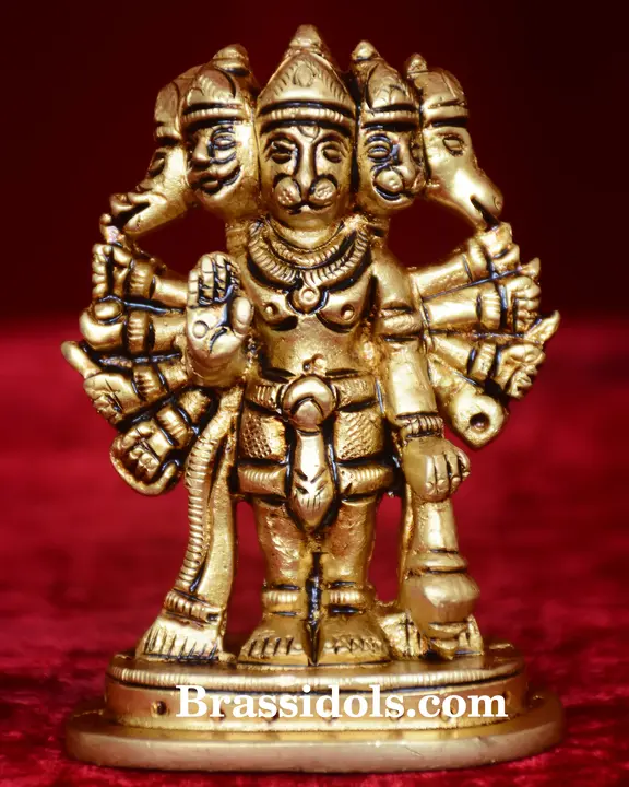 Base with Standing Panchmuki Hanuman - image 1