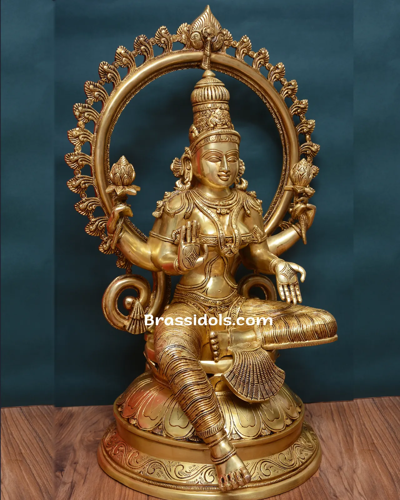 Brass Frame Laxmi - image 2