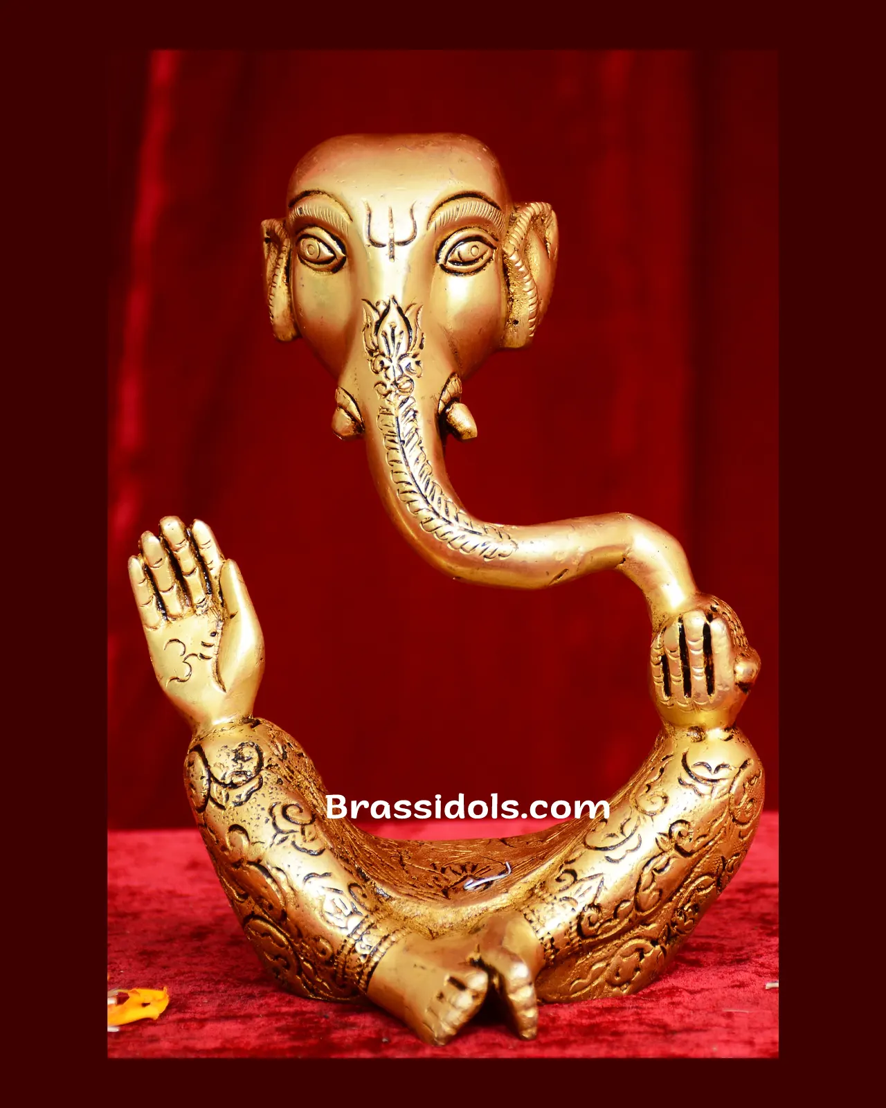 Brass Modern ganesha idol - 7.5 inches - image 1