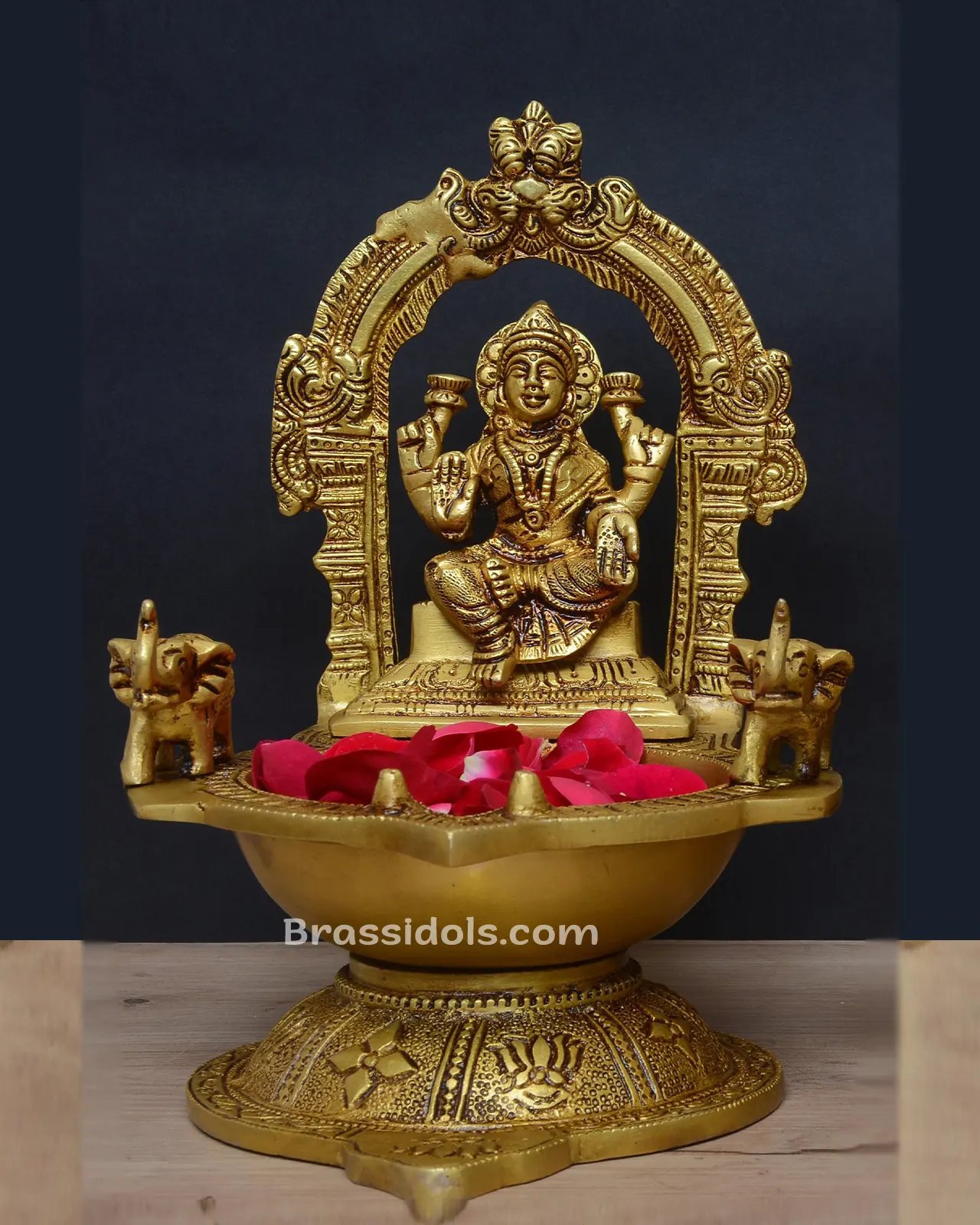 7 Inches Brass Swing Radha Krishna Idol - image 2
