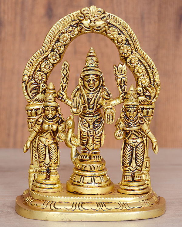 Brass Frame Thirupathi Balaji 14 Inches - image 1