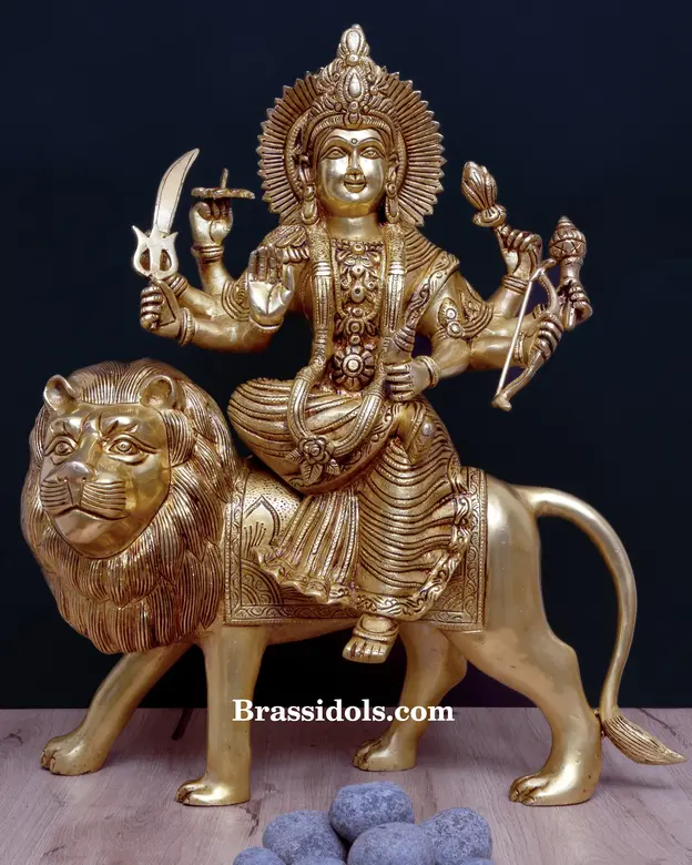 Brass Durga (16 Inch) - image 1