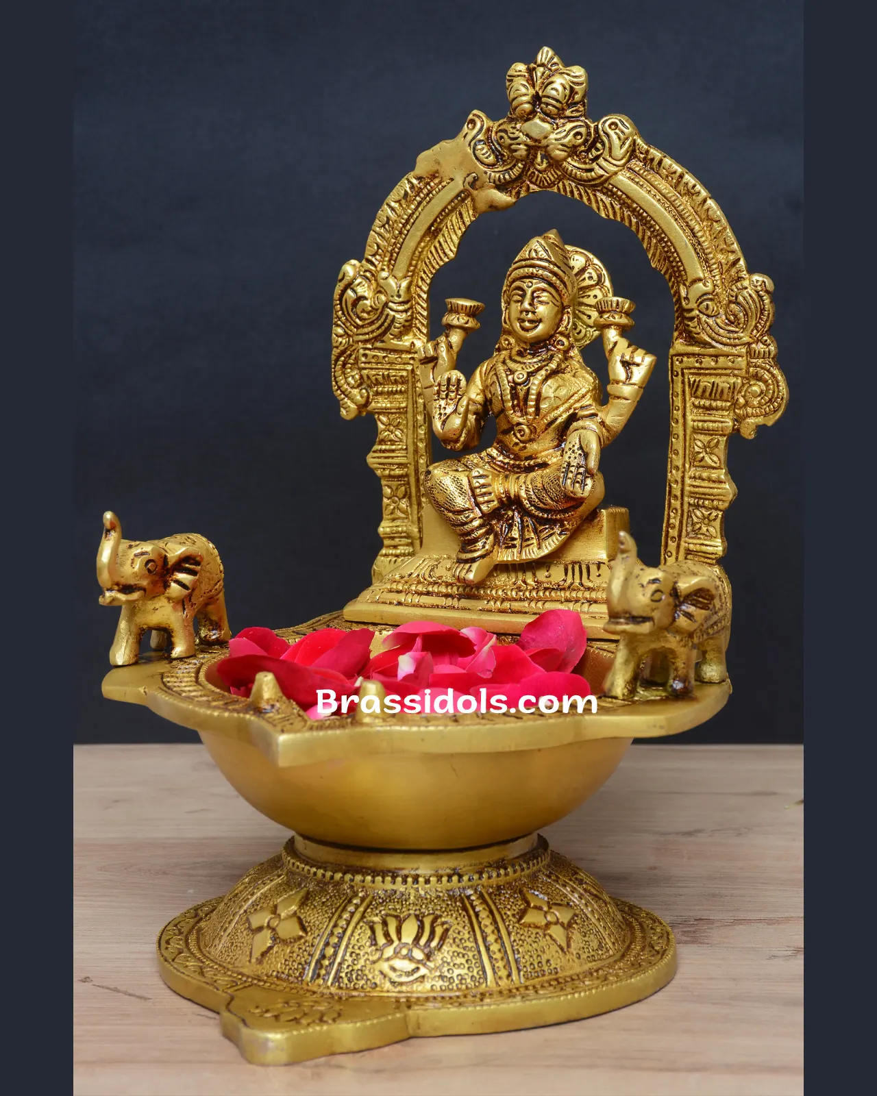 Brass Laxmi Deepak - image 2