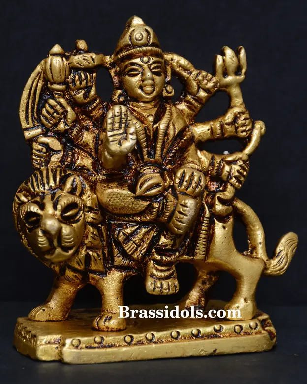 Brass Durga (2.5 Inch) - image 2