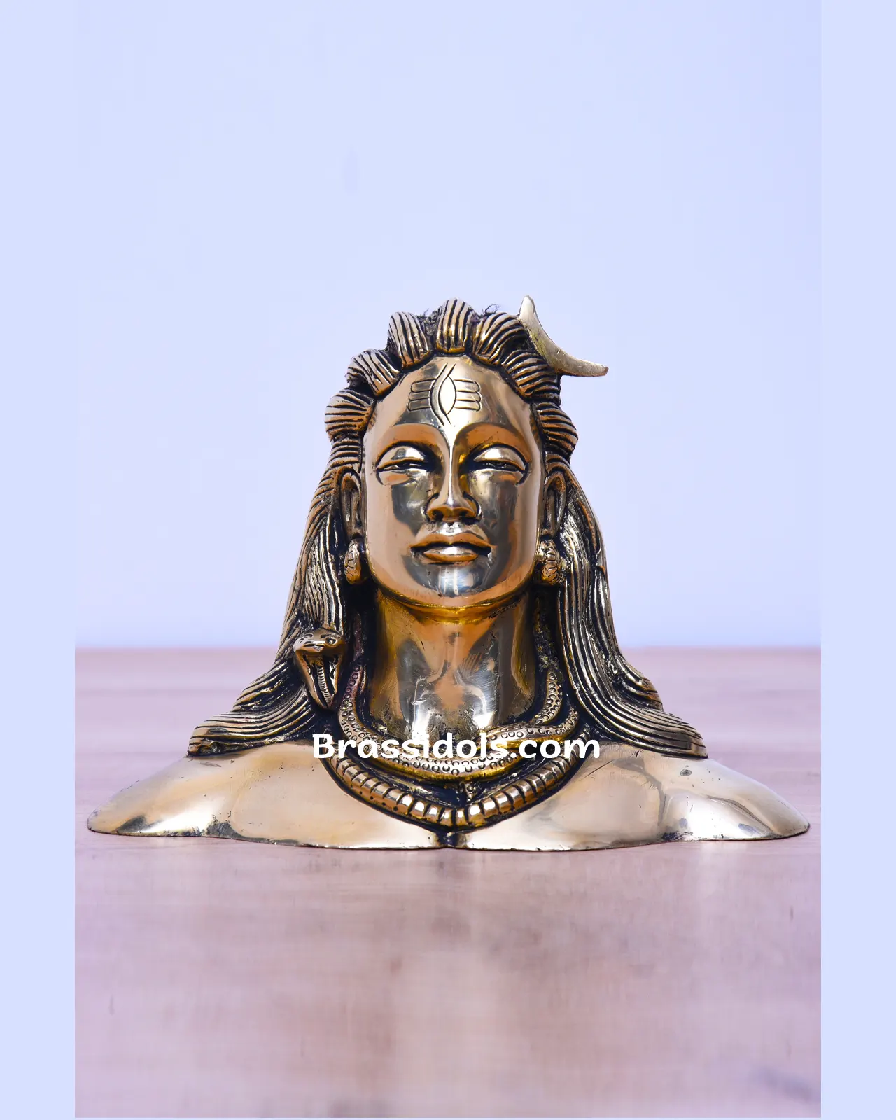 Devotional Adiyogi without Base Brass Idol - 5 Inches - image 1