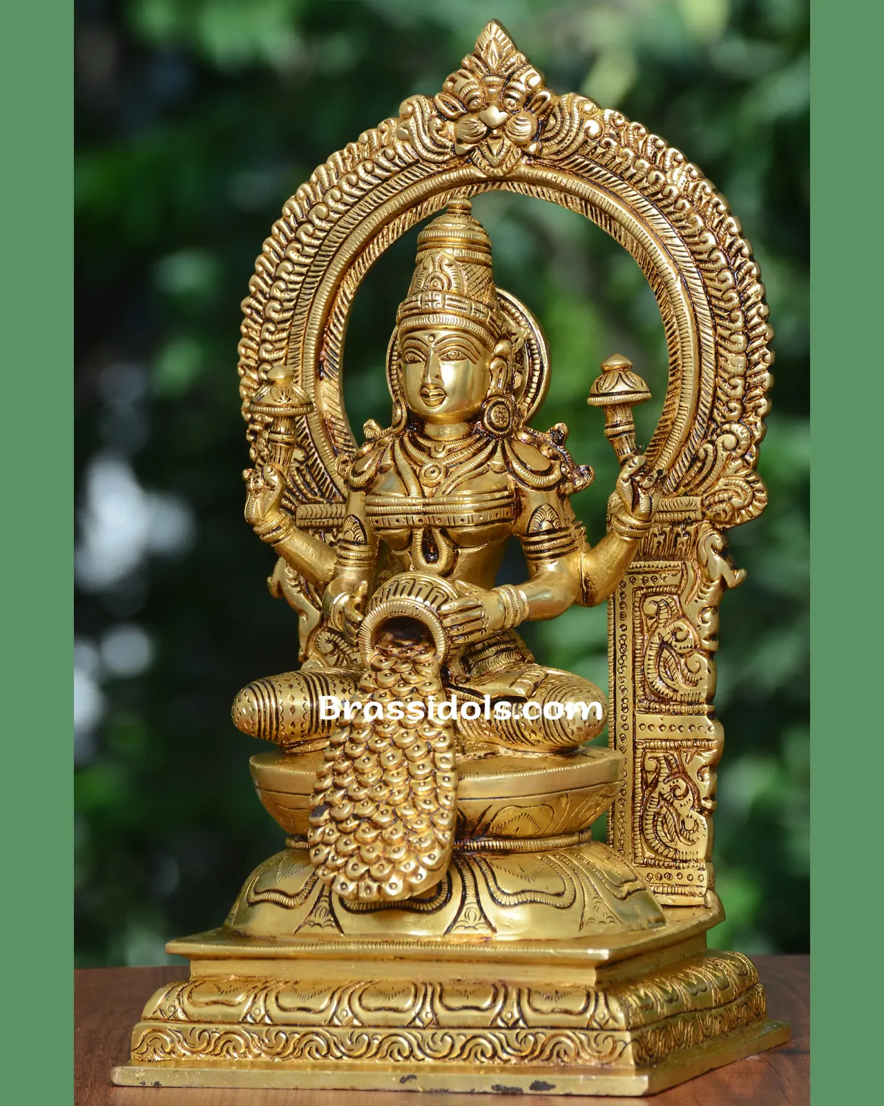 Brass Frame Matka Laxmi - image 2