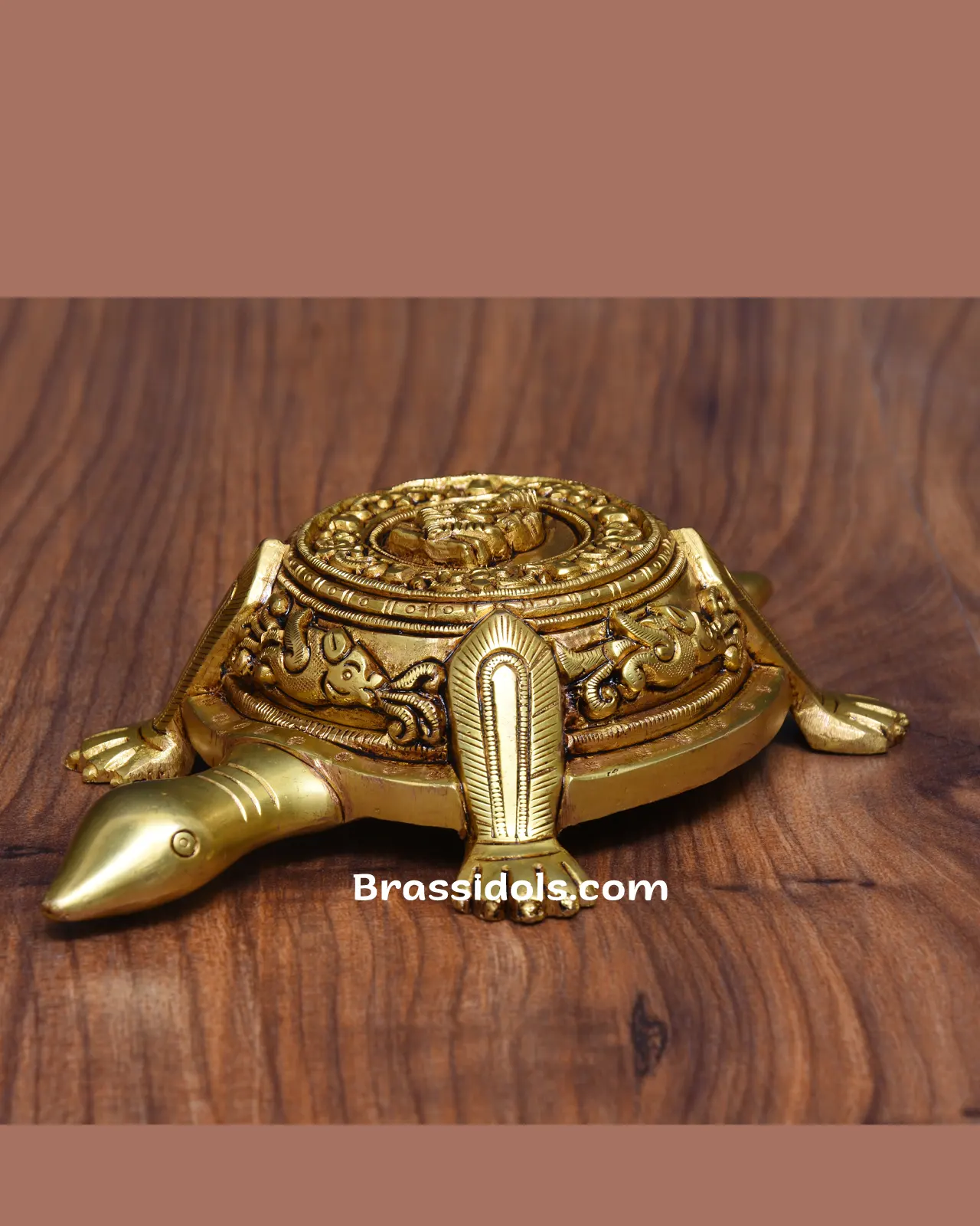 Brass Tortoies Ganesh (2 Inch) - image 2