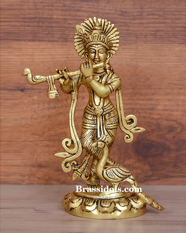 Round Base Krishna - image 1