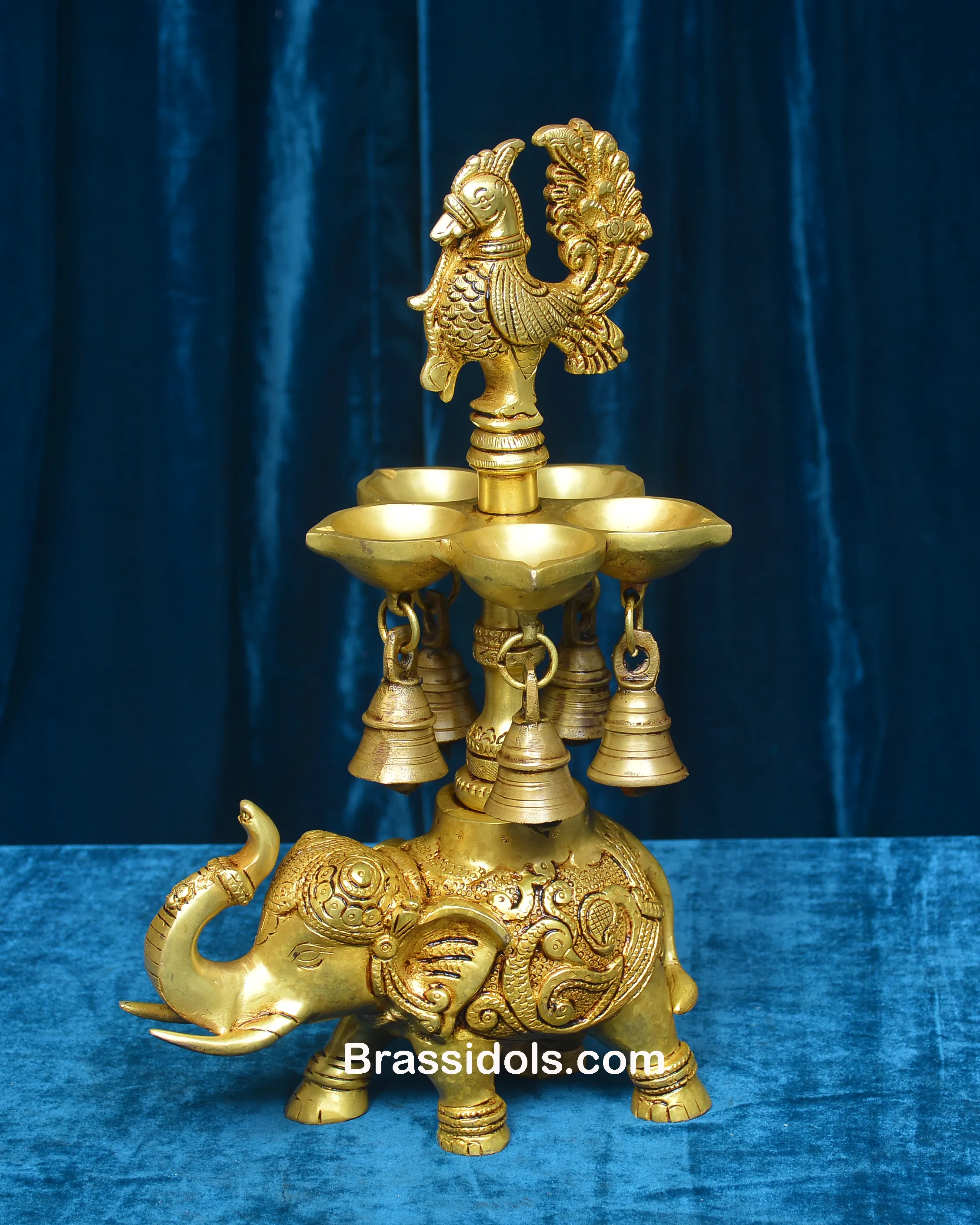 ELEPHANT ANNA 5 DEEPAK WITH BELLS - image 1