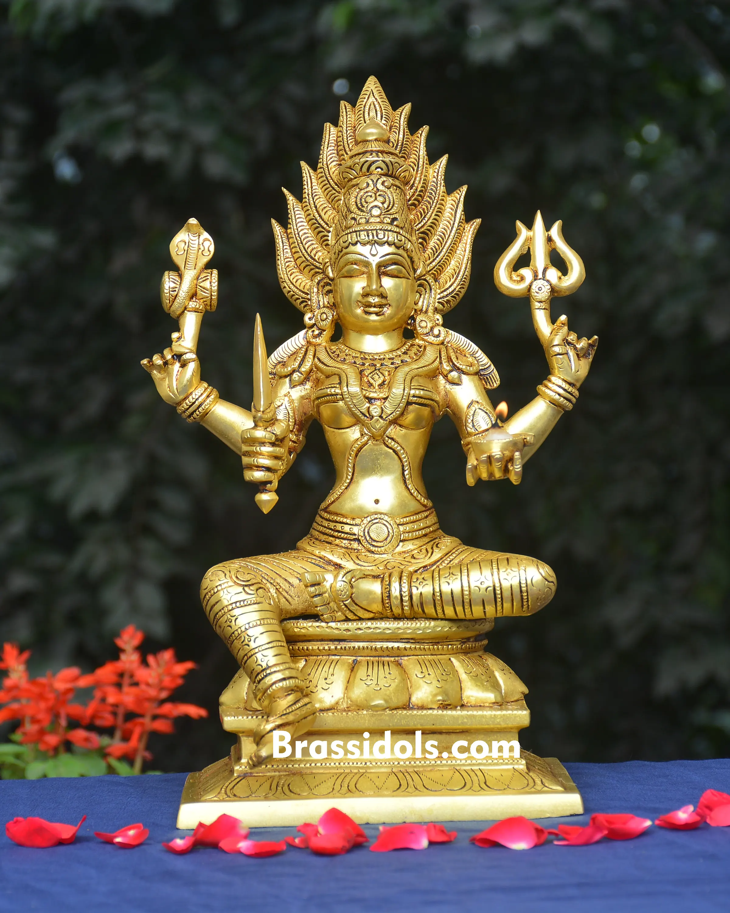 BRASS SITTING W/O NAAG KARMANI - image 1
