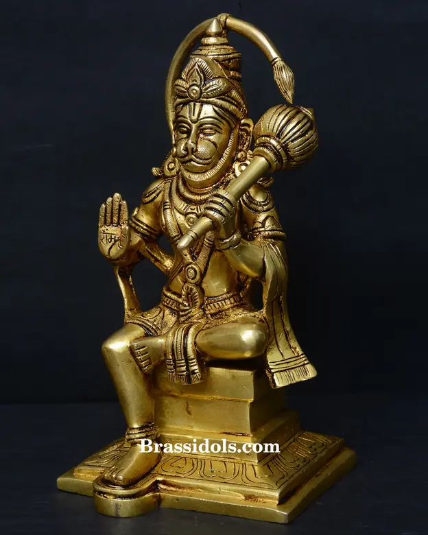 Sitting Hanuman With Base - image 2