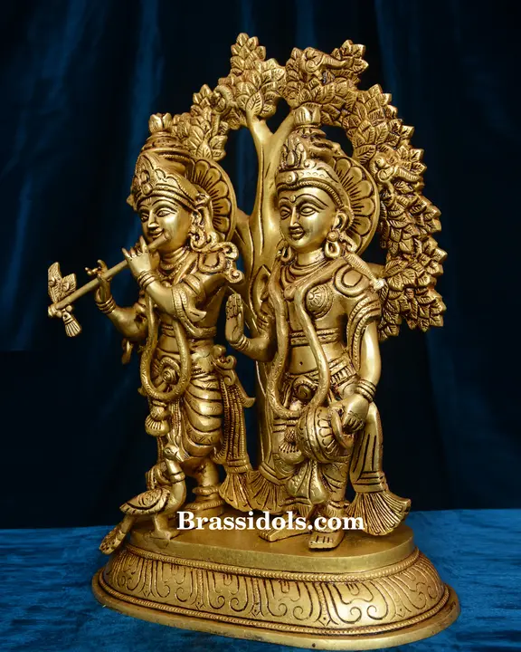 Standing Radha Krishna With Tree - image 2
